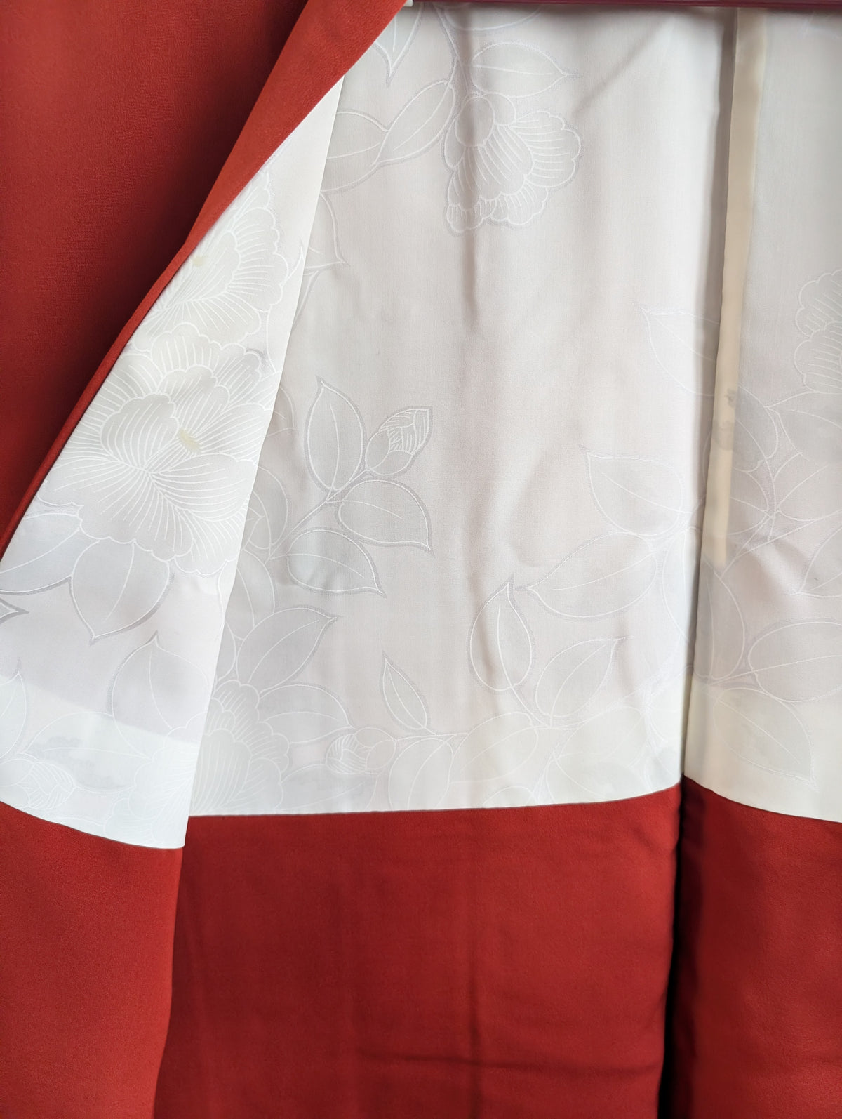 Haori rosso mattone