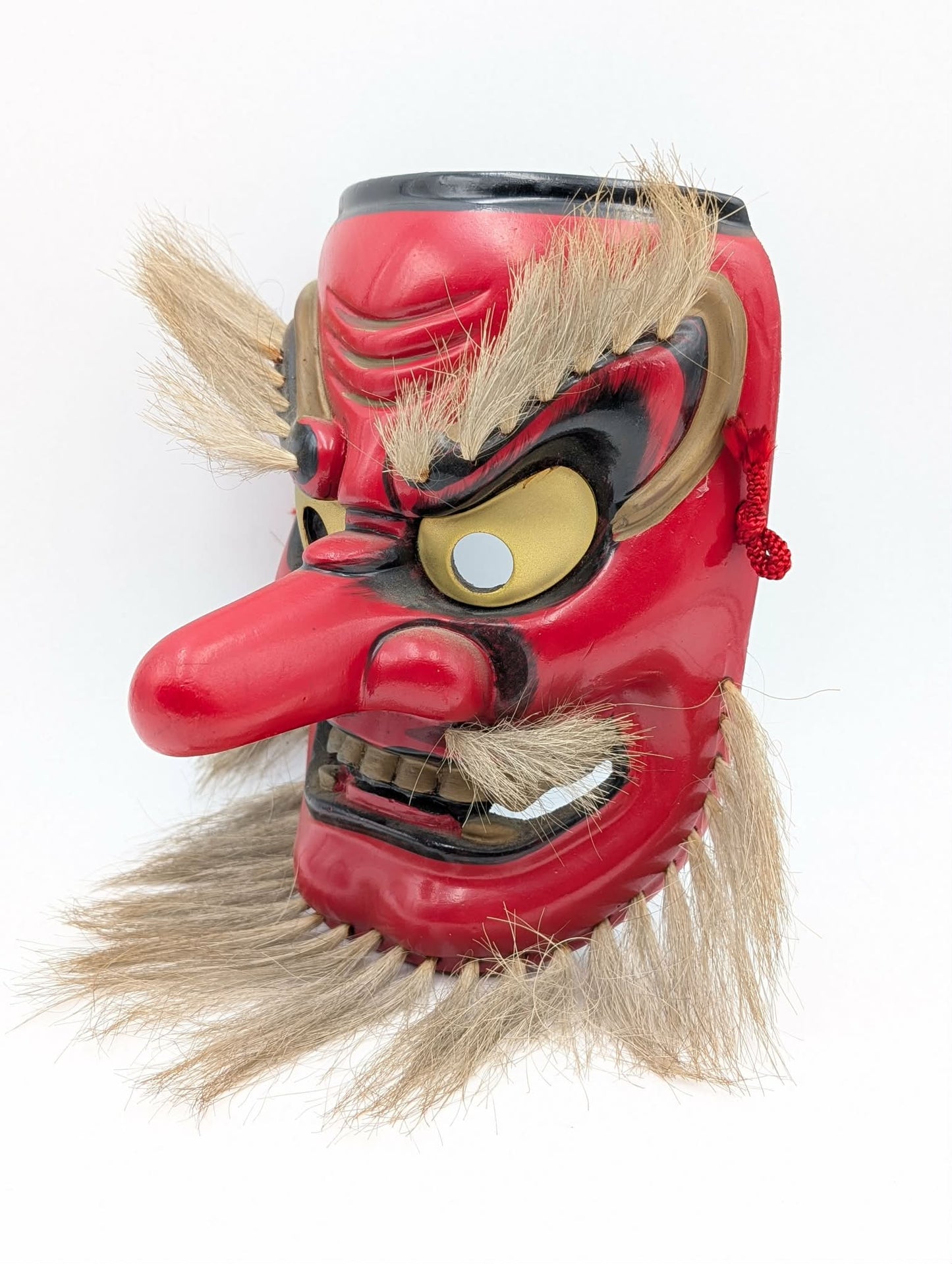 Maschera in legno Tengu