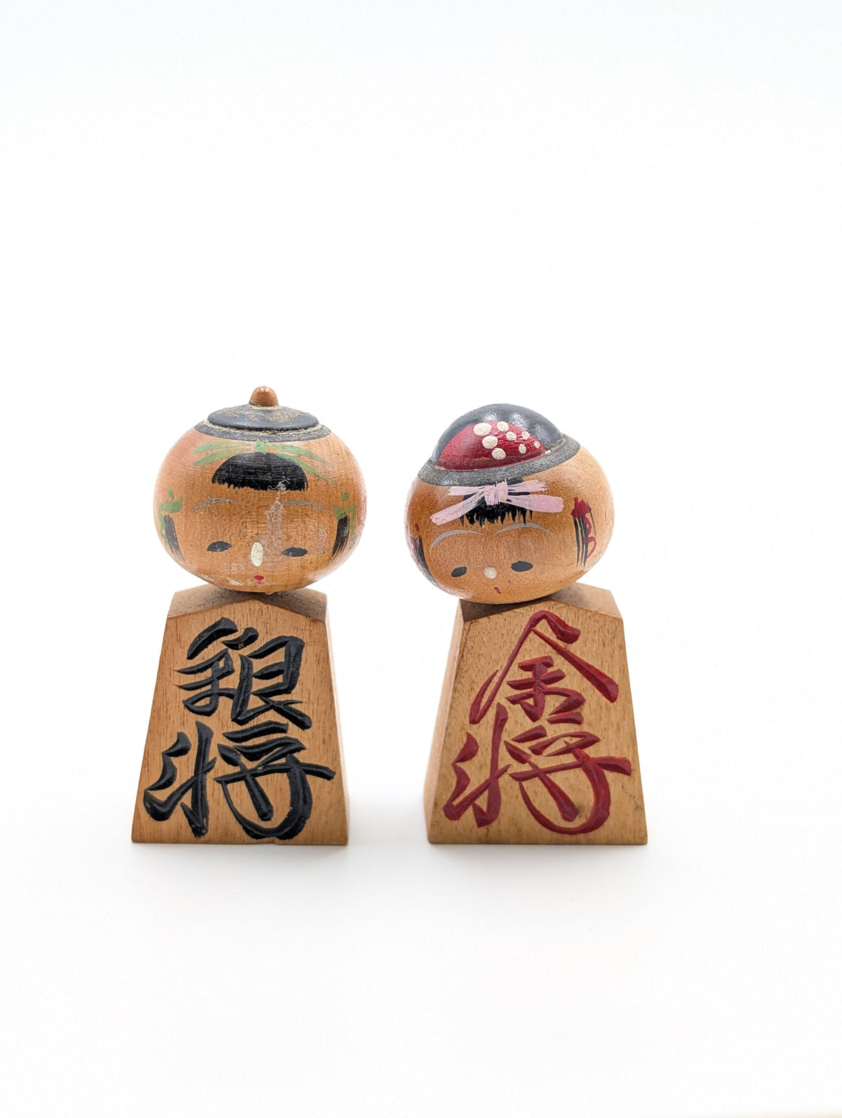 Coppia mini Kokeshi Shogi