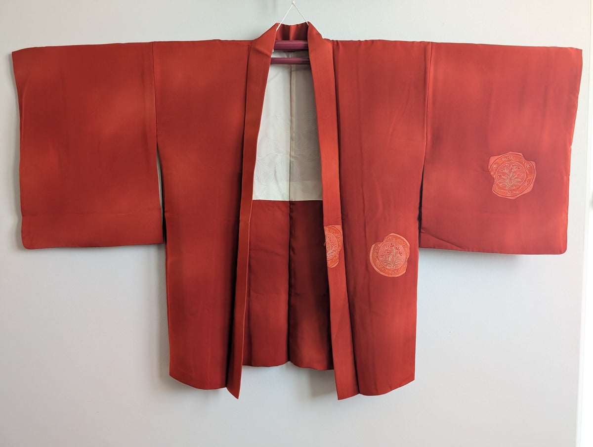 Haori rosso mattone
