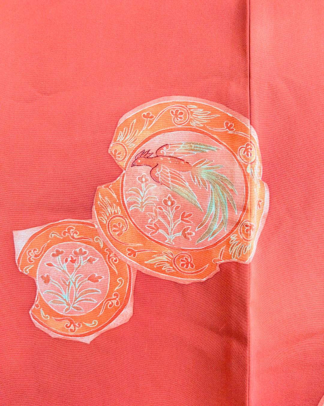 Haori rosso mattone