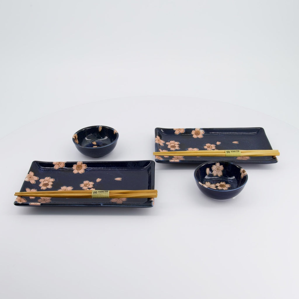 Set sushi sakura blu
