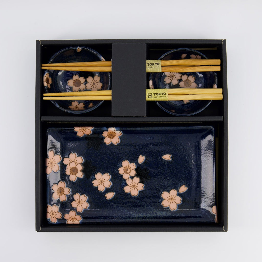 Set sushi sakura blu