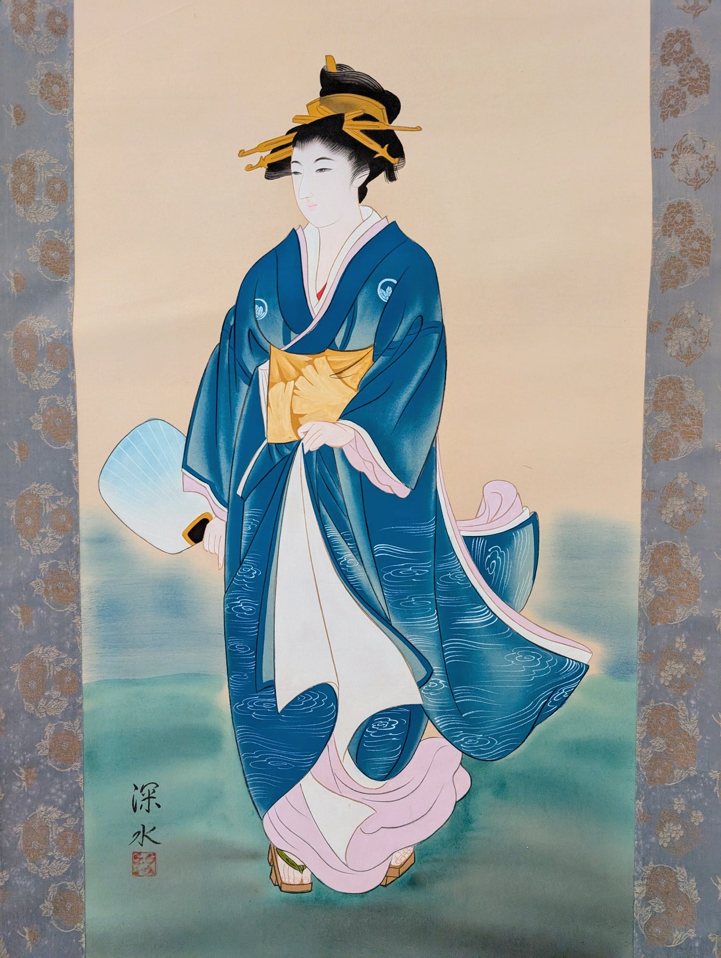 Kakemono Gold Fuji